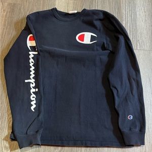 Vintage Large Champion Long Sleeve Tee